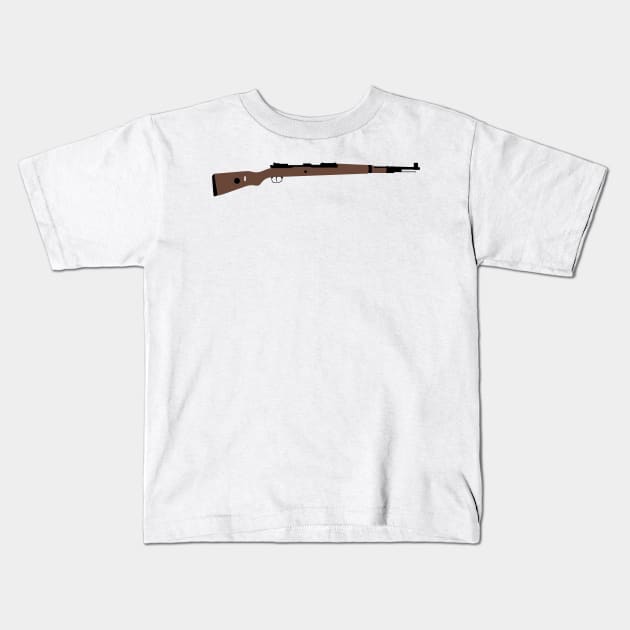 Kar98k Karabiner 98 kurz historical German weapon Kids T-Shirt by FOGSJ